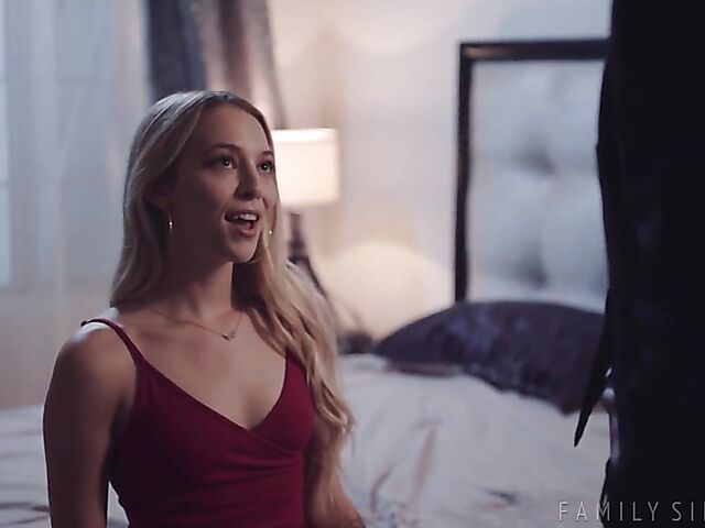 Step daddy's girl with tiny tits Lily Larimar has the pleasure of fucking his cock