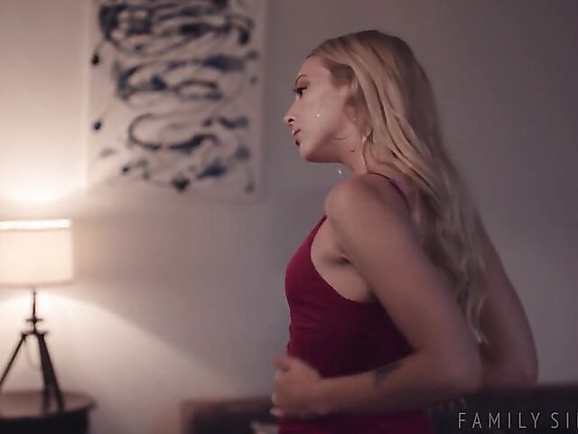 Step daddy's girl with tiny tits Lily Larimar has the pleasure of fucking his cock