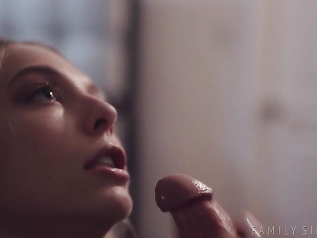 Step daddy's girl with tiny tits Lily Larimar has the pleasure of fucking his cock