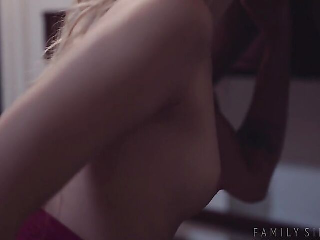 Step daddy's girl with tiny tits Lily Larimar has the pleasure of fucking his cock