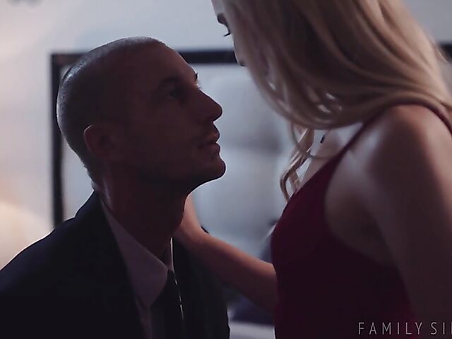 Step daddy's girl with tiny tits Lily Larimar has the pleasure of fucking his cock