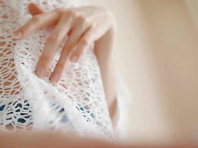 Alice Bright - Sexy solo strip after a glass of wine