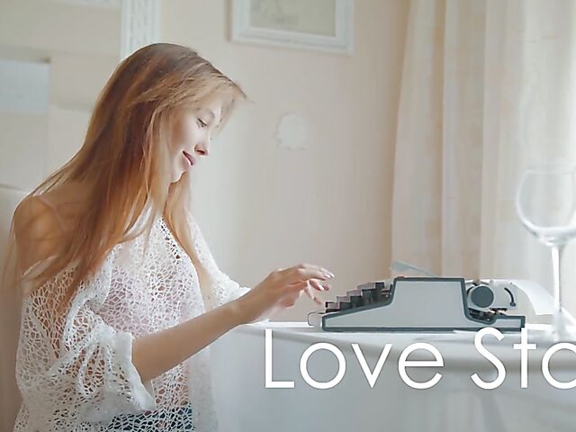 Alice Bright - Sexy solo strip after a glass of wine