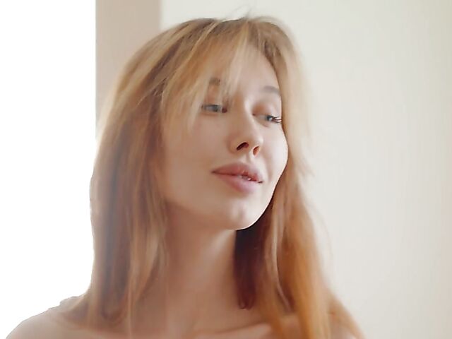 Alice Bright - Sexy solo strip after a glass of wine