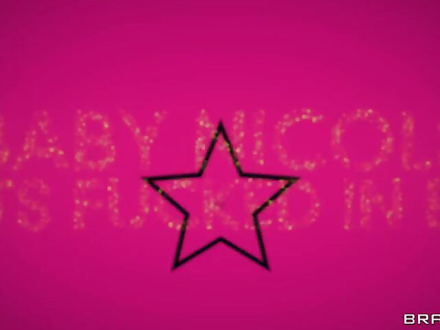 A day with pornstar Baby Nicols masturbating and fucking in her bed