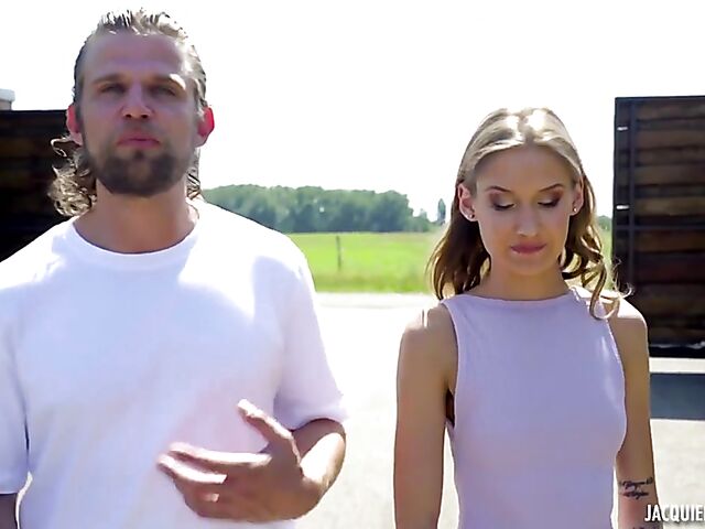 Skinny petite euro pornstar with itty bitty tits Tiffany Tatum enjoys her sex adventure to Lake Balaton