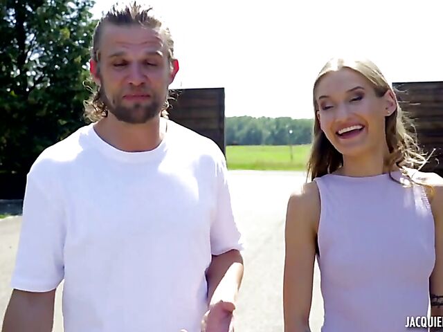 Skinny petite euro pornstar with itty bitty tits Tiffany Tatum enjoys her sex adventure to Lake Balaton