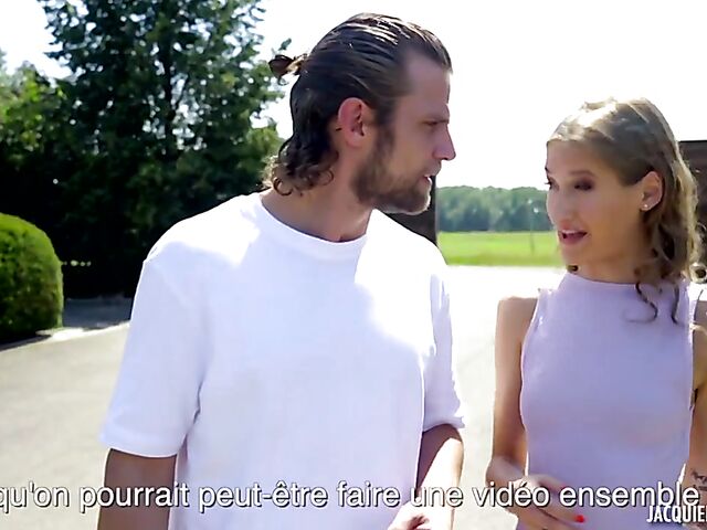 Skinny petite euro pornstar with itty bitty tits Tiffany Tatum enjoys her sex adventure to Lake Balaton