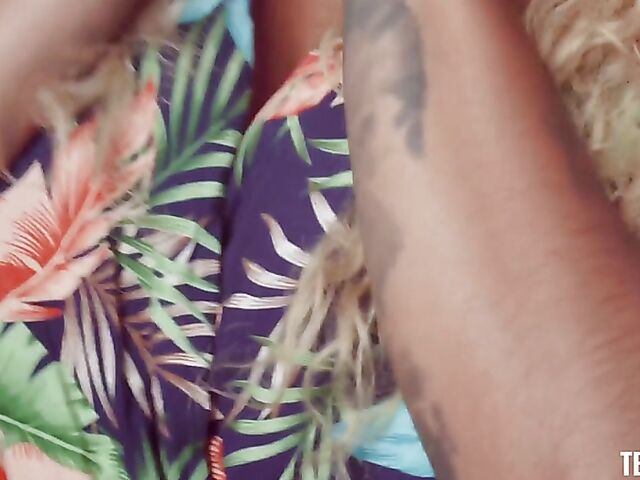 POV Latina Venus Afrodita gets horny in a sunflower field and wants your dick