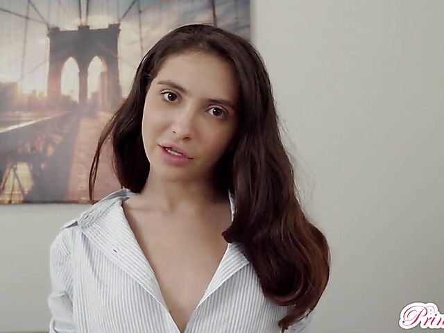 Nasty teen Jane Wilde seduces her stepbrother into fucking her trimmed pussy