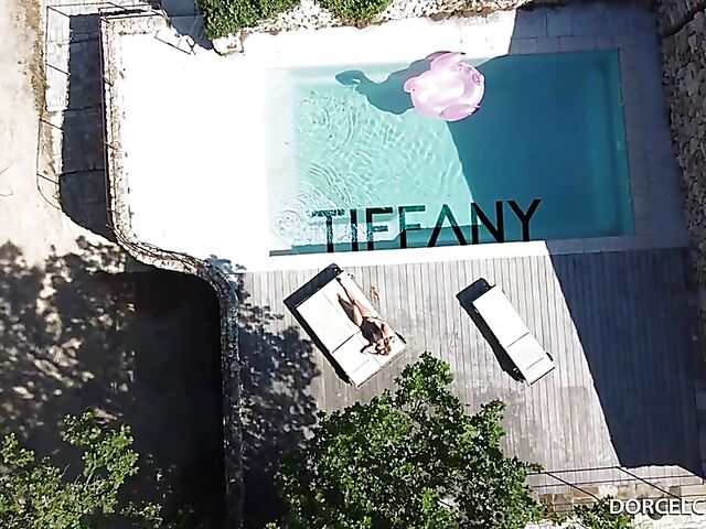 Full eye contact with Tiffany Leiddi during outdoor sex on a hot summer afternoon