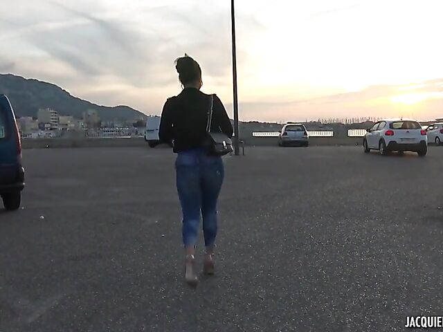 French interracial anal in black lingerie with 23-year-old Claudia