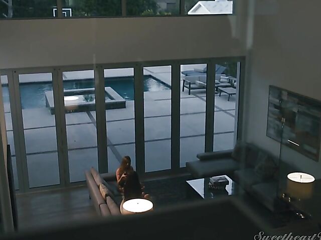 Sabina Rouge's lesbian strapon anal experience with romantic MILF Britney Amber