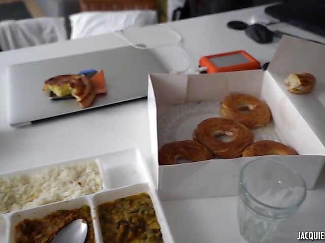 Four-eyed French MILF anal fucking in her black stockings featuring 38-year-old Sixtine