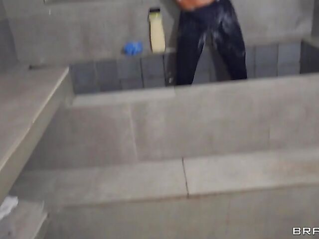 Canela Skin - Big ass latina anal shower in her tights