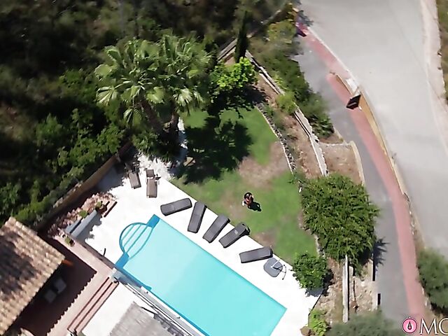 Ebony big tits babe Kira Noir one on one with a lucky white guy