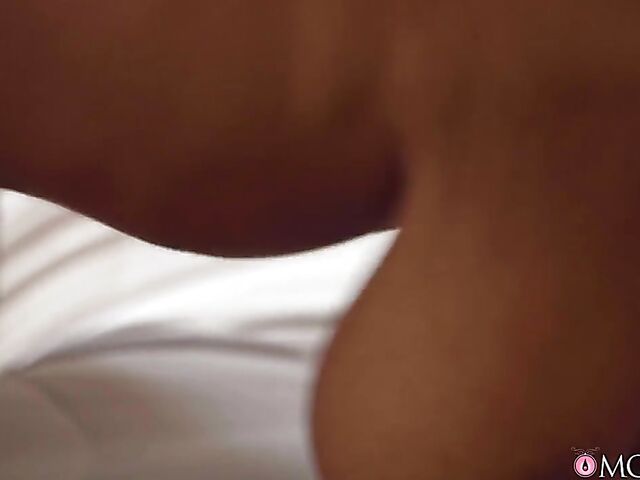 Ebony big tits babe Kira Noir one on one with a lucky white guy