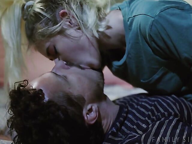 Young petite stepsister Jessie Saint is all grown up and needs a cock