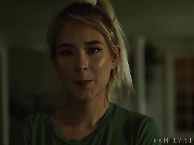 Young petite stepsister Jessie Saint is all grown up and needs a cock