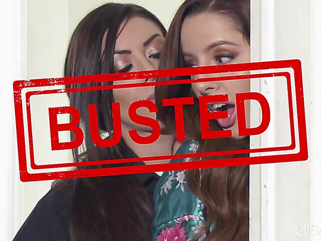 Lesbian police woman Karma RX loves Vanna Bardot's pussy