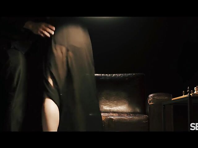 Emylia Argan playing chess and riding cock in the dark