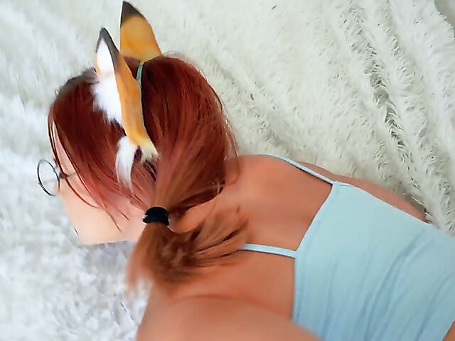 Redhead teen anal POV with naughty cosplay girl Sweetie Fox