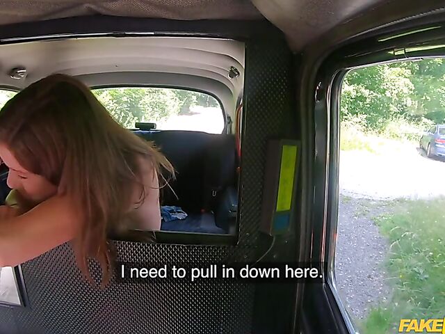 Crazy taxi fuck with shaved slut Elisa Tiger