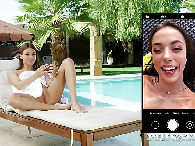 Outdoor anal beside the pool with lustful Anastasia Brokelyn