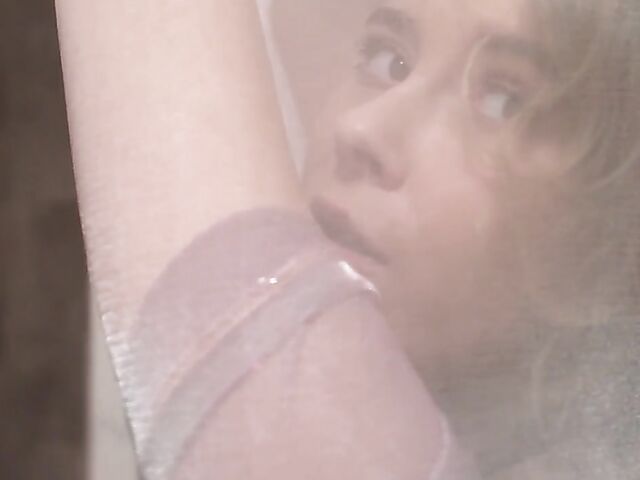 Lezdom play and strapless strap-on fun with pantyhose lesbians Casey Norhman and Mia