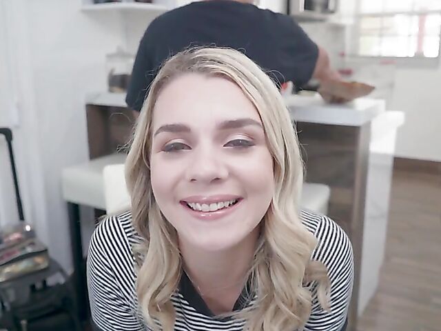 Big natural tits teen Gabbie Carter backstage