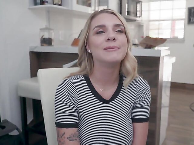 Big natural tits teen Gabbie Carter backstage