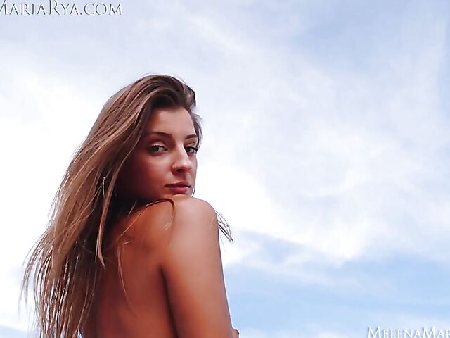 Melena Maria Rya - Slim bikini babe outdoor masturbation