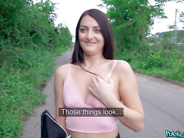 Point of view sex for money in the woods with Katy Rose