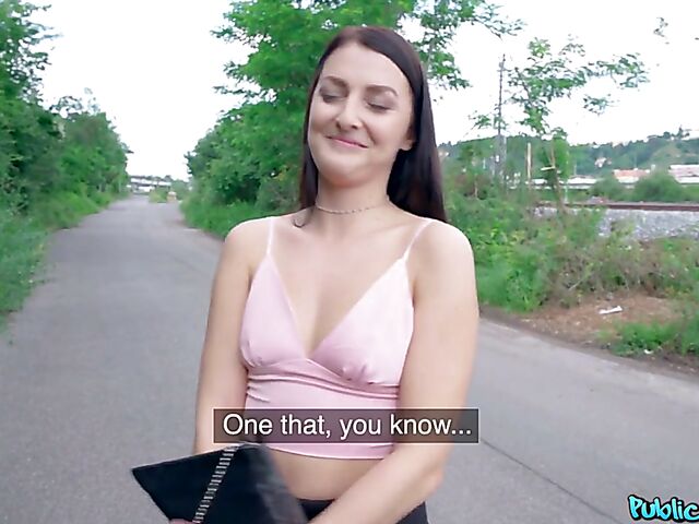 Point of view sex for money in the woods with Katy Rose