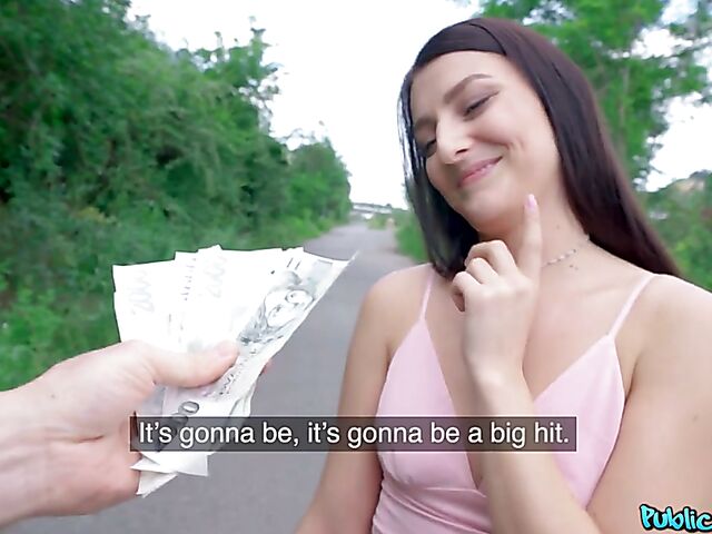 Point of view sex for money in the woods with Katy Rose