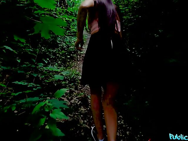 Point of view sex for money in the woods with Katy Rose