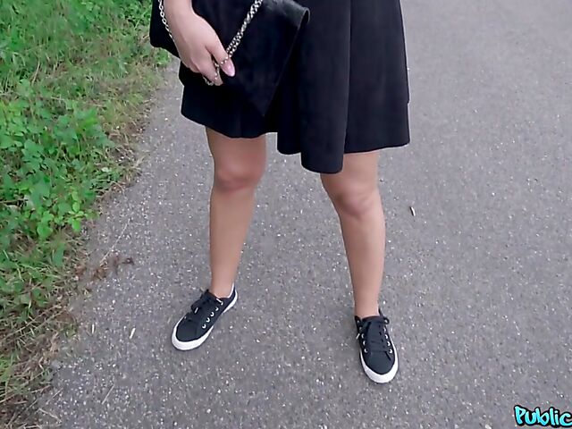 Point of view sex for money in the woods with Katy Rose