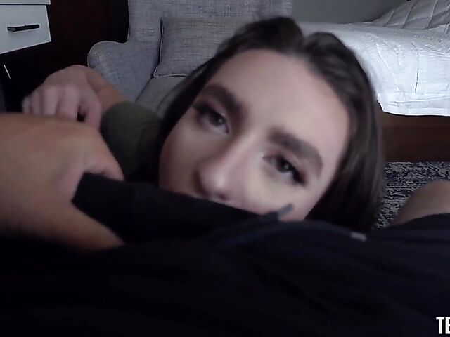 POV deepthroat with playful slut Mia Taylor