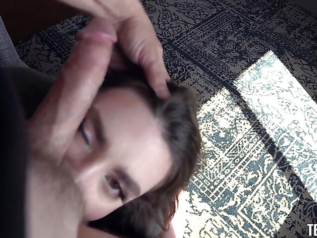 POV deepthroat with playful slut Mia Taylor