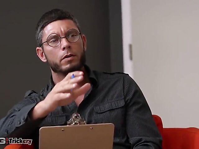 Fat guy and busty latina cuckold sex therapy