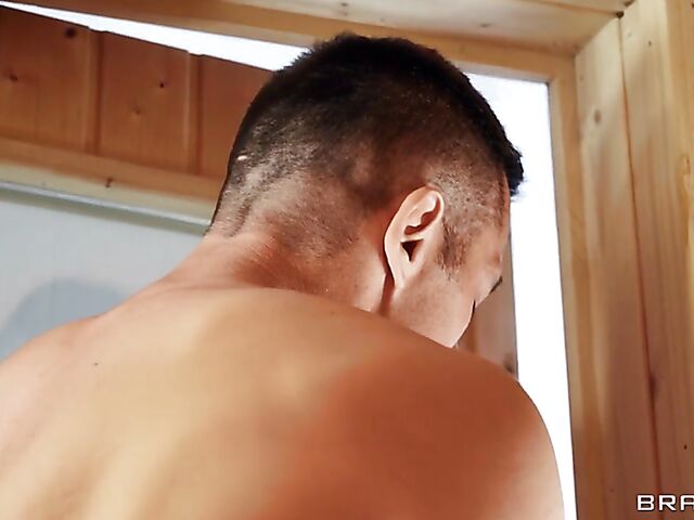 Very hot anal sauna fuck with nude and horny Angelika Grays