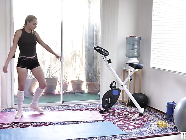 Hot POV workout with fuckable girl Aften Opal