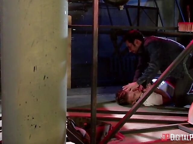 Big cock anal squirt with tattooed maneater Bonnie Rotten and Danny D