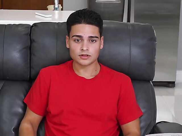  Hot stepmom Jordan Maxx tries on her new lingerie and bikini in front of her lucky son