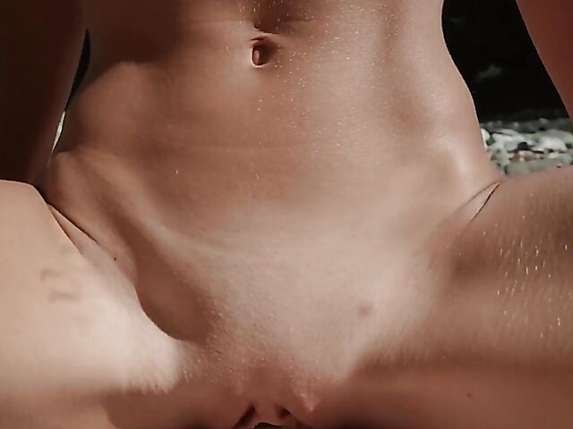 Outdoor POV with extremely sexy babe Sativa