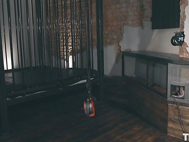 Latex bondage solo with kinky babe Camden