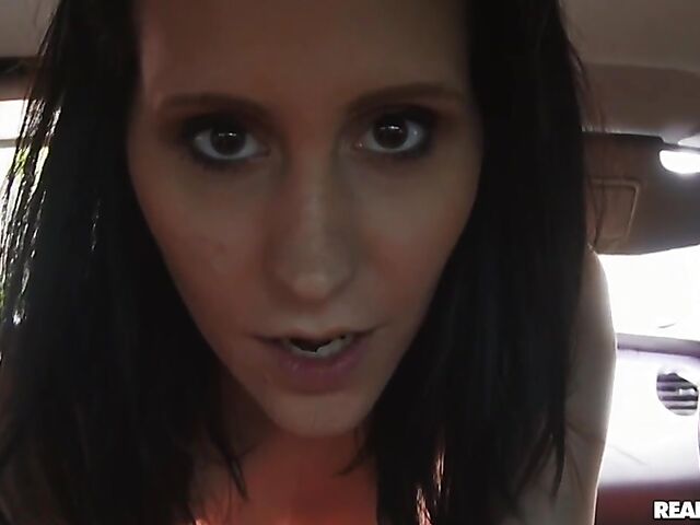 Car sex in a public place with drunk Niki