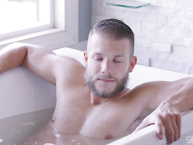 Elegant Vanna Bardot's bathroom fuck with her passionate lover Codey Steele