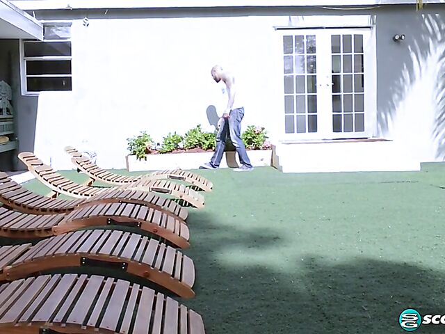 Teen petite chick Lucie gets screwed by the handyman in her room