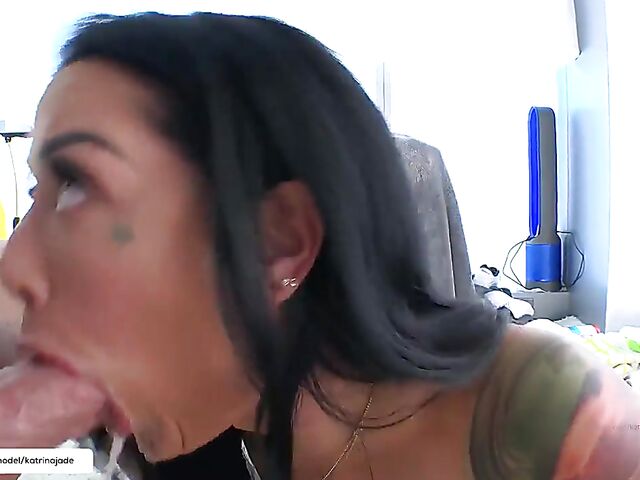 Busty Katrina Jade anal porn shoot with Mike Adriano